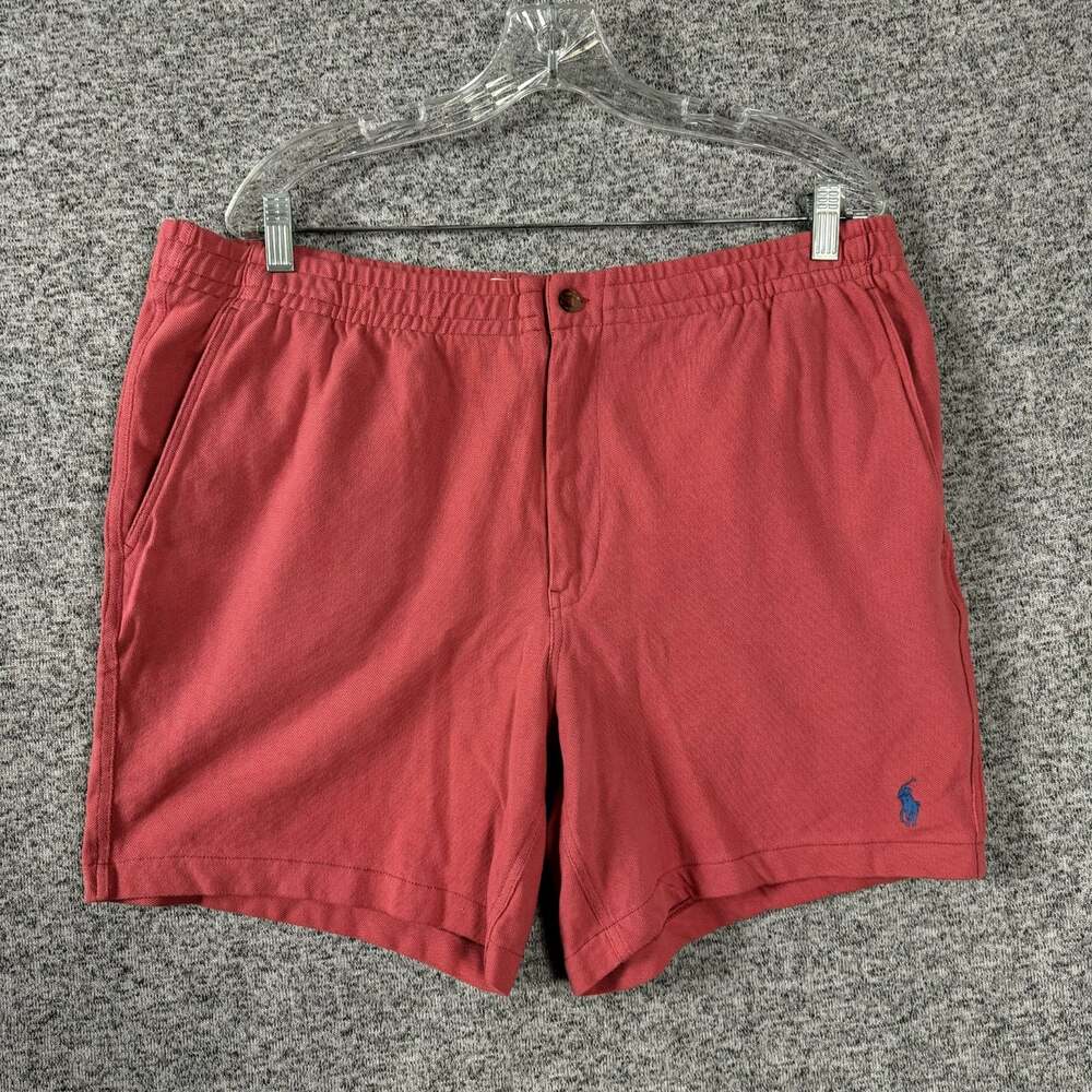 Polo Ralph Lauren Men's Size XL Red 6" Inseam Stretch Chino Shorts